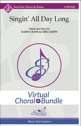Singin' All Day Long Two-Part choral sheet music cover
